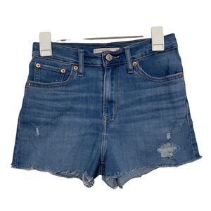 Levi’s Distressed High Waisted Jean Shorts